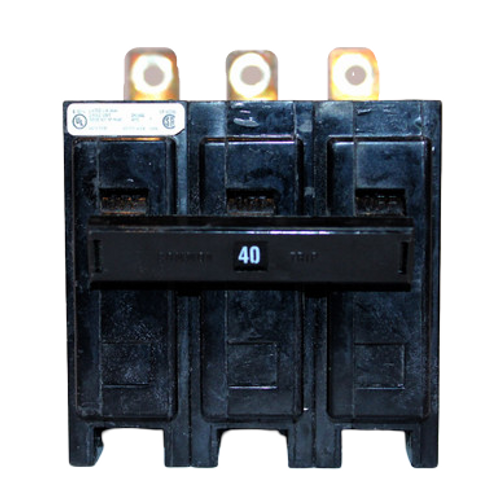 Cutler-Hammer QBHW3040H Circuit Breaker – 40A, 3-Pole, 240V AC, Type QBHW, Bolt-On, High Interrupting 22kA, UL Listed
