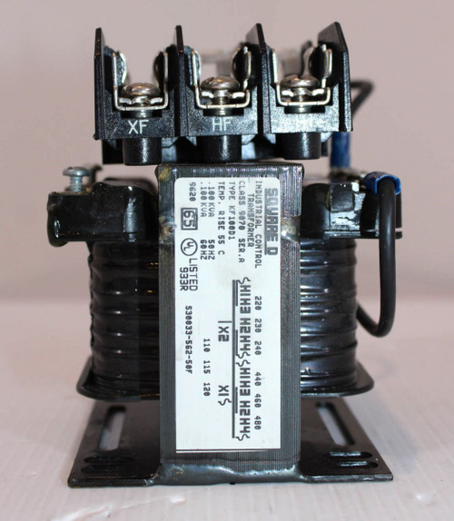 Square D KF100D1 Transformer .100kVA Pri: 220/480 Sec: 110/120 50/60Hz