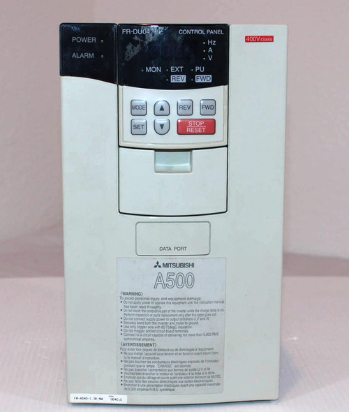 Mitsubishi FR-A540-1.5K-NA Inverter VFD Drive Input: 6.9A 3Ph AC380-480V 50Hz.