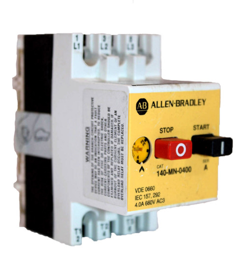 Allen-Bradley 140-MN-0400 Breaker Series A 4.0A 660V AC3 50/60Hz 3P