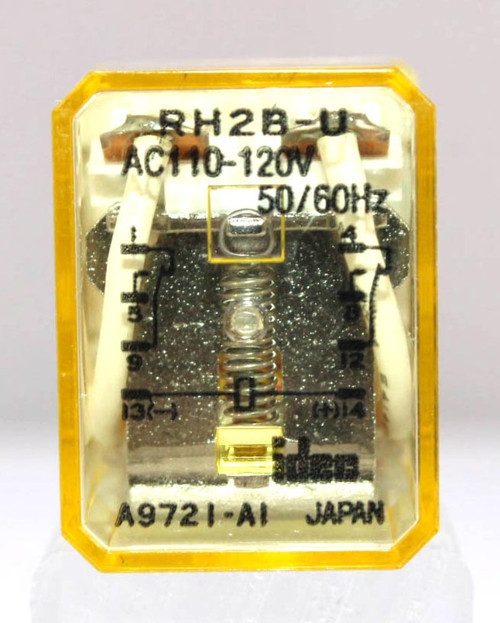 Idec RH2B-U GP Relay 8 Pins Coil 110/120V 50/60Hz 7.5A