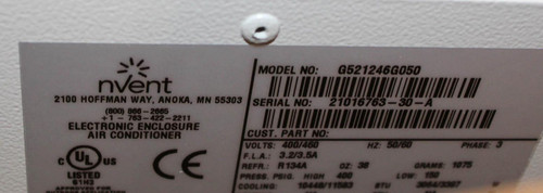 Hoffman G521246G050 Encl. Air Conditioner  460V 3PH 12000BTU
