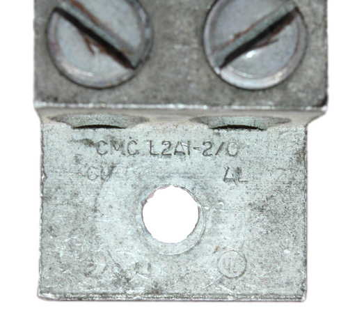 CMC L2A1-2/0 Mechanical Lug 2/0 AWG Double Port 1-Hole
