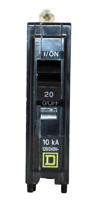 Square D QOB120 20 Amp 1-Pole Bolt-On Circuit Breaker – QO Series, 120/240V Square D QOB120 20 Amp 1-Pole Bolt-On Circuit Breaker – QO Series, 120/240V