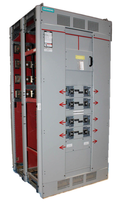 Siemens SB3 REV.A Switchgear Panel 480/277V 60Hz 4W w/3VA64406JP312AA0 Breakers