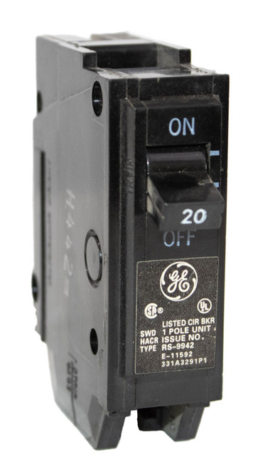 General Electric THQL1120 Breaker 20A 1P 120/240V 10kA Plug-In