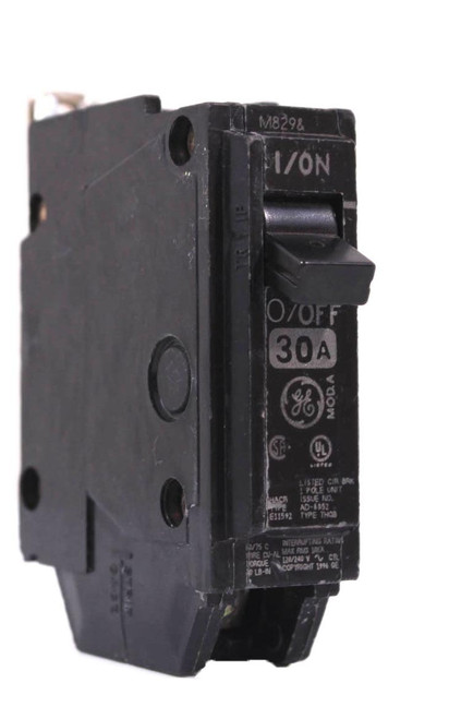 General Electric THQB1130 Circuit Breaker 30A 120/240V 1P 10kA Bolt-On