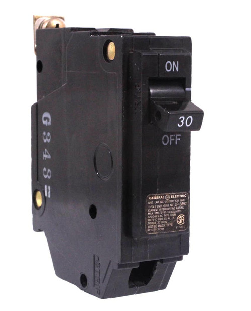 General. Electric THQB1130 Breaker 30A 1P 120/240V 10kA Bolt-On