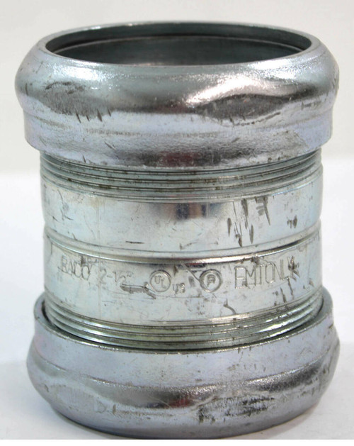 Raco 2950 Compression Coupling 2 1/2 Inch EMT Only Zinc Electroplated Steel