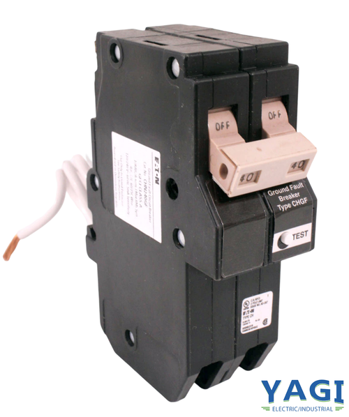 Eaton CHN240GF Breaker 40A 120/240V 10kA 2P 1PH 5mA Common GFI Plug In Eaton CHN240GF Breaker 40A 120/240V 10kA 2P 1PH 5mA Common GFI Plug In