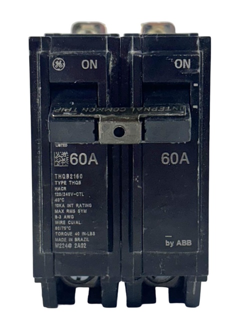 General Electric THQB2160 Breaker 60A 240V 2P 1PH 10kA Q-Line Bolt-On LI