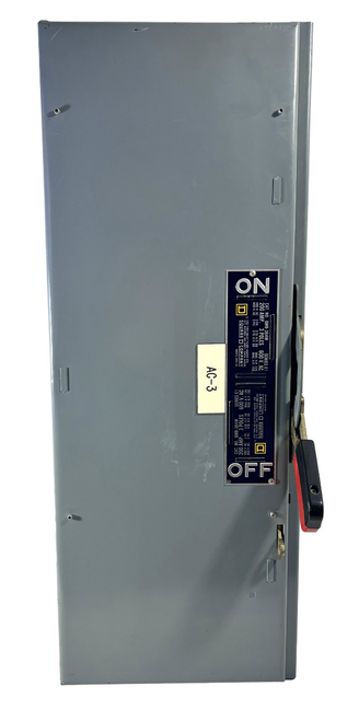 Square D QMB364W Switch Unit 200A 600V 3P 3PH 150HP NEMA KS1 Ser E1 Fusible