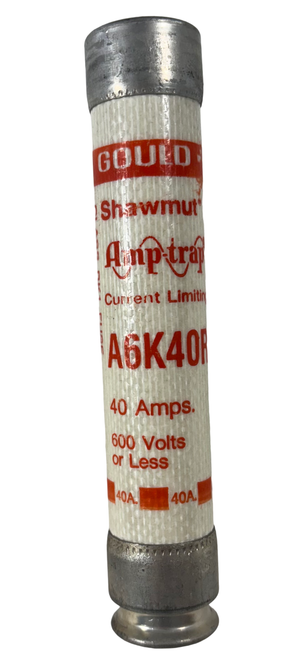 Gould Shawmut A6K40R Fuse 40A 600V Current Limiting Class: RK1