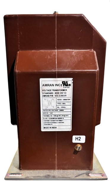 Amran V22.2-243-01 Voltage Transformer Primary 24000V Secondary 120V 60Hz 125kVp ACC.CL: 0.3Z