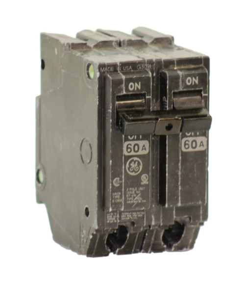 General Electric THQL2160 Breaker 60A 240V 2P 1PH 10kA LI Plug-In Thermal Magnetic