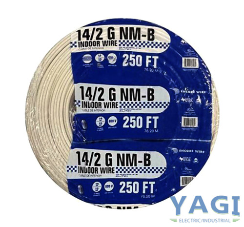 Encore Wire 14/2 G NM-B Wire 15A 600V 14AWG 250 FT Superslick Elite Indoor Wire