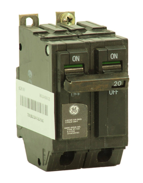 General Electric - THQB2120 Breaker 20A 120/240V 2P 10kA Bolt-On