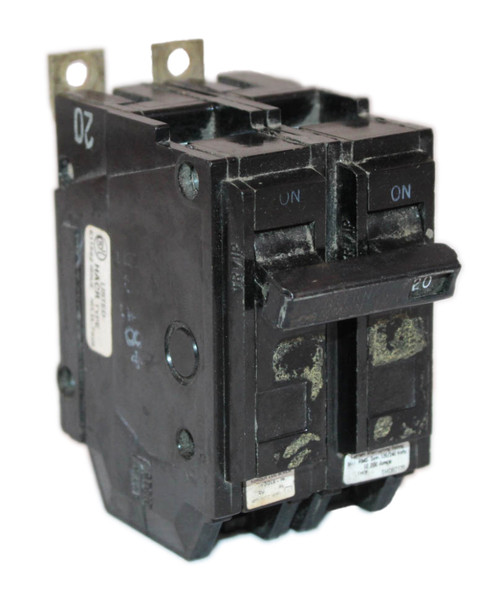 General Electric THQB2120 Breaker 20A 120/240V 10kA 2P Bolt-On