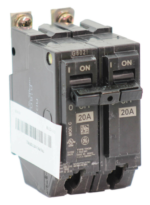 General Electric THQB2120 Breaker - 20A 120/240V 10kA 2P Bolt-On