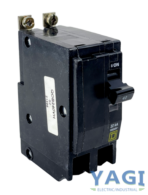 Square D QOB240VH Breaker 40A 120/240V 2P 1PH 22kA VisiTrip Thermal Magnetic Bolt-On