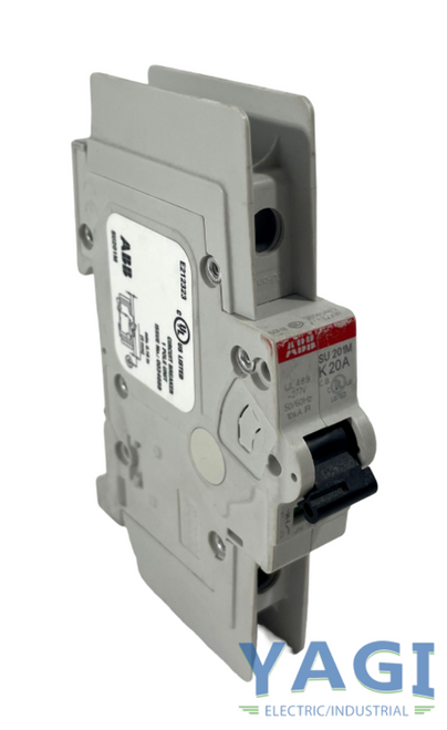 ABB SU201M-K20A Breaker 20A 277V 1P 10kA Trip Curve K DIN Rail Mount