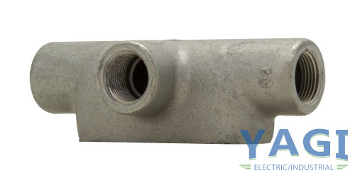 Eaton Crouse-Hinds T107 Condulet Form 7 Feraloy Iron Alloy 4-Inch NEMA 12 T Shape