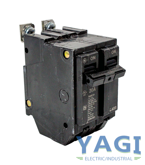 General Electric THQB2120 Breaker 20A 120/240V 2P 10kA Bolt-On Thermal Magnetic