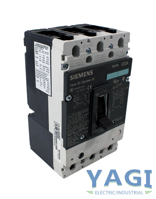 Siemens HDX3B060 Breaker 60A 600V 3P 3PH 20kA Bolt-On Non-Interchangeable Trip