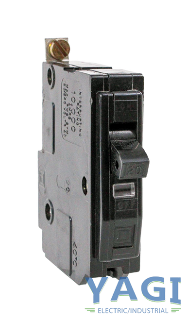 Square D Q0B120 Breaker 20A 120/240V 1P 10kA Bolt-On Molded Case