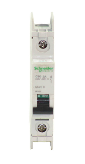 Schneider Electric Multi 9 C60 60103 Breaker 2A 120/240V 1P 10kA Din Rail