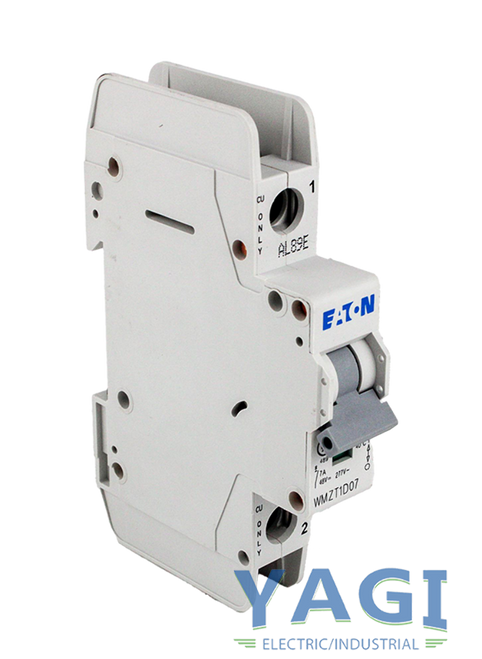 Eaton WMZT1D07 Breaker 7A 277V 1P 1PH 10kA Type D DIN Rail Trip Indicator Standard Terminal