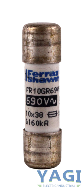 Ferraz Shawmut FR10GR69V2 Protistor Fuse 2A 690V 160kA Class gR High-Speed