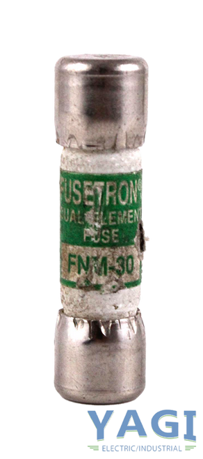 Bussmann Fusetron FNM-30 Fuse 30A 250V 10kA Dual-Element Time-Delay Midget Class