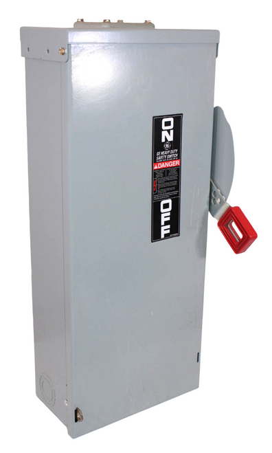 GE TH4323R Fusible Disconnect | 100A | 240V | 3-Pole | NEMA 3R | Heavy Duty Spec-Setter