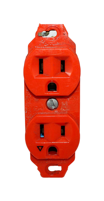 Eagle Super Spec 5262-IGO Receptacle Orange 15A 125VAC 2P 3W