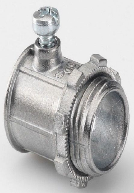 YAGI TC-501 Set Screw Connector 1/2 In Trade Size EMT Fitting Concrete-Tight Zinc