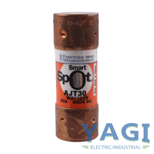 Ferraz Shawmut AJT30 Fuse 30A 600V 200kA Class J Smart Spot Dual Element Time Delay