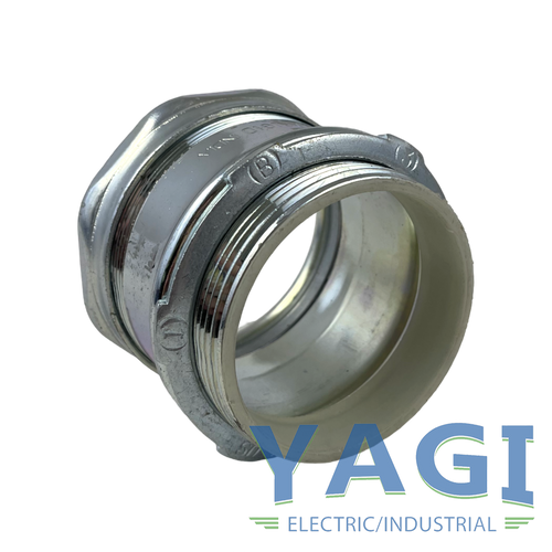 YAGI 257-I Compression Connector 3 Inch Steel Straight Insulated