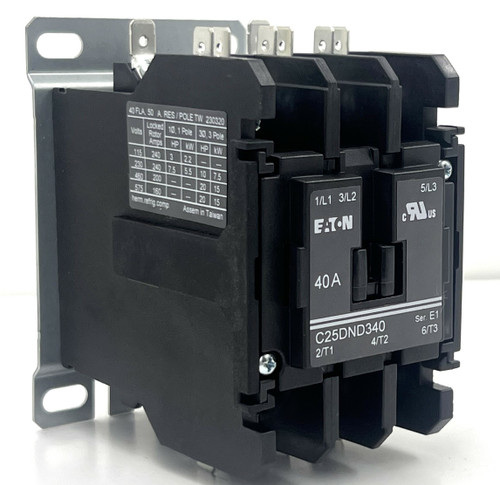 Eaton C25DND340C Definite Purpose Contactor  40A 600V 380-415VAC 3P 