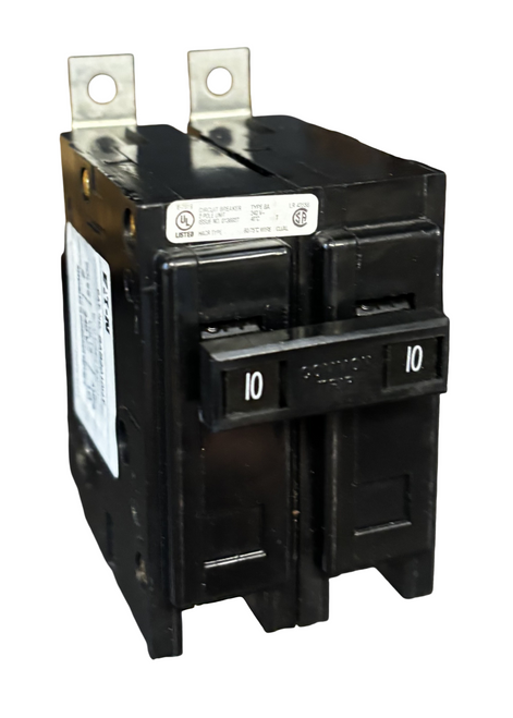 Eaton BAB2010HT Circuit Breaker | 10A | 2-Pole | 240V AC | 10kA | Thermal Magnetic | BAB Series | Reliable Overload Protection