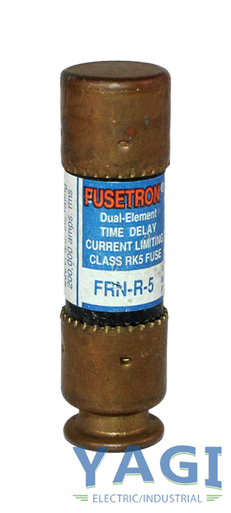 Bussmann Fusetron FRN-R-5 Fuse 5A 250V 200kA Class RK5 Dual-Element ...