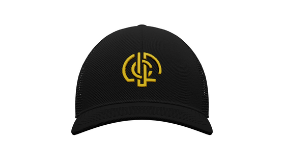 LUFC Black Trucker Hat