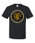 LUFC Black Short Sleeve T-Shirt - 2 Color Circle Logo