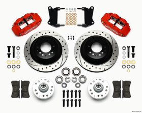 Wilwood Front Disc Brake Kit Red 67-72 Camaro Nova 12.88 140-12271-DR