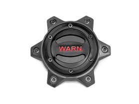 Warn 6 Lug Wheel Center Cap Black and Red 104483