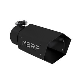 Mbrp, Inc 4in Hex Exhaust Tip 3in Inlet 10in Long Black T5169BLK