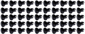 Ti22 Performance Oval Head Dzus Buttons .500 Long 50 Pack Black TIP8102-50