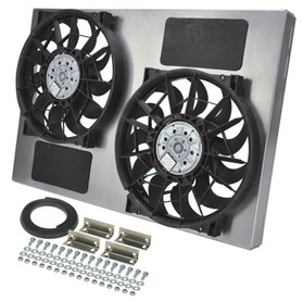 Derale Dual RAD Fan w/Alum Shroud Assembly 16837