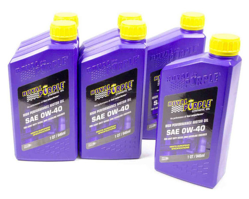 Royal Purple 0w40 Multi-Grade SAE Oil Case 6x1qt Bottles 6484