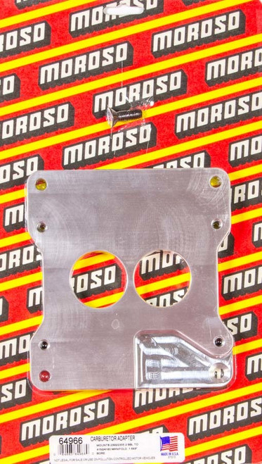 Moroso 2 To 4bbl Carb Adapter  64966